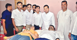 Blood donation camp, other social works organised